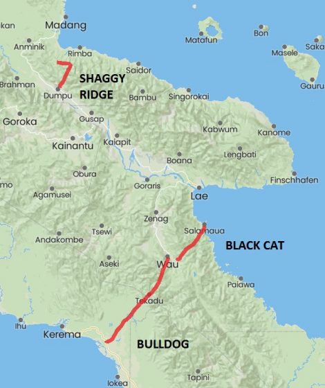 Bulldog Trek / Black Cat Trek / Shaggy Ridge Trek Combined